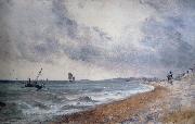 John Constable Hove Beach,withfishing boats china oil painting reproduction